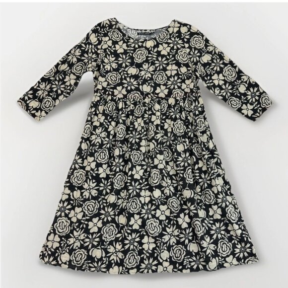 Gudrun Sjoden Floral Shift Dress Organic Cotton Sustainable Lagenlook Vacation - Picture 1 of 16